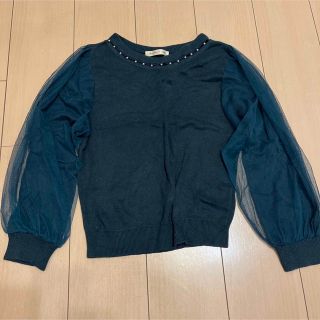 マジェスティックレゴン(MAJESTIC LEGON)のニット MAJESTIC LEGON レース パール(ニット/セーター)