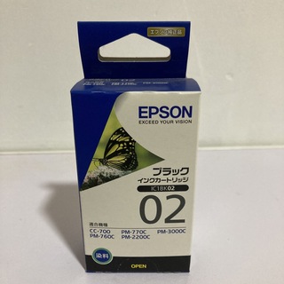 エプソン(EPSON)のEPSON インクカートリッジ ブラック IC1BK02 1色(その他)