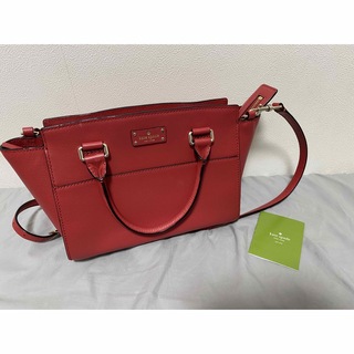 ケイトスペードニューヨーク(kate spade new york)の【GWセール】katespade 赤　ハンドバック　ショルダーバッグ(ハンドバッグ)