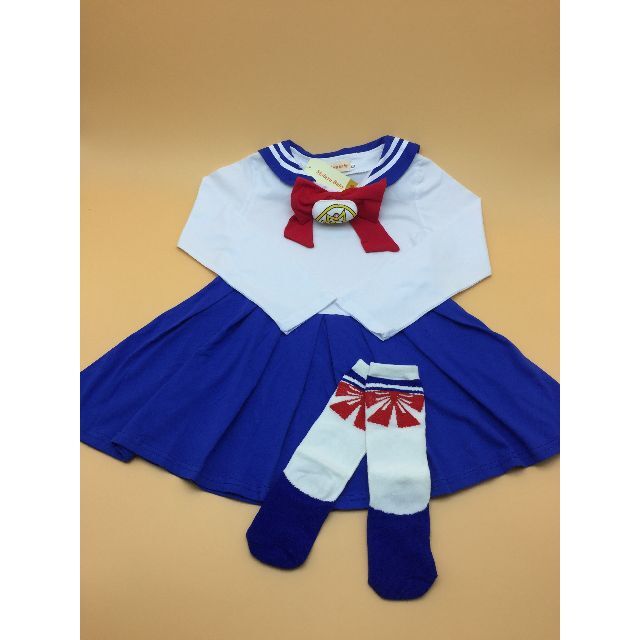 0035✨新品✨セーラー　かわいい✨コスプレ　衣装ワンピース120cm✨ キッズ/ベビー/マタニティのキッズ服女の子用(90cm~)(ワンピース)の商品写真