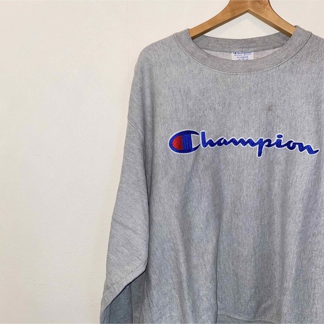 Champion(チャンピオン)のチャンピオン リバースウィーブ 青タグ スウェット グレー XL 90年代～ メンズのトップス(スウェット)の商品写真