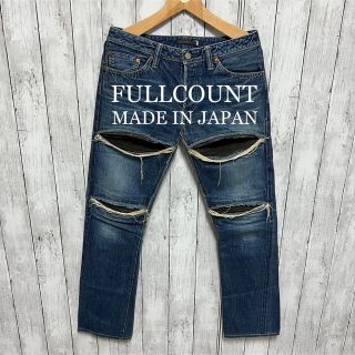 フルカウント(FULLCOUNT)のFULLCOUNT 本革ダメージ加工セルビッチデニム！日本製！　(デニム/ジーンズ)