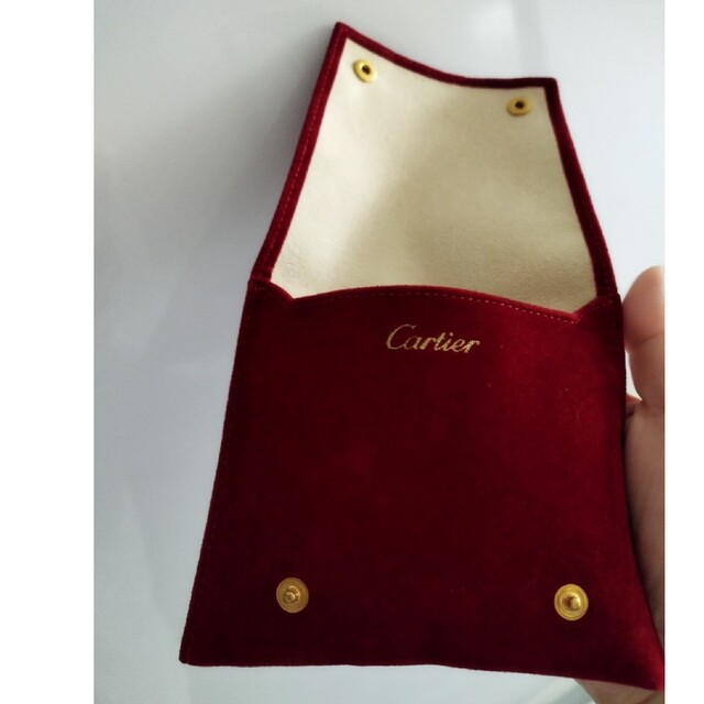 Cartier(カルティエ)の値下げ！Cartier★ジュエリー購入時の小物入れ、中に仕切りがあるポーチ レディースのファッション小物(ポーチ)の商品写真