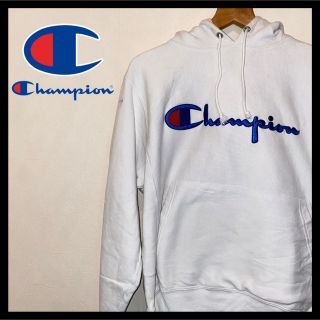 チャンピオン(Champion)のチャンピオン リバースウィーブ 青タグ スウェットホワイトS90年代～パーカー(パーカー)