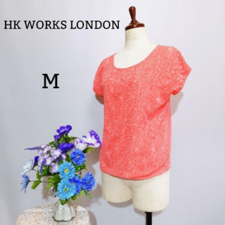 HK WORKS LONDON 極上美品　半袖Tシャツ ピンク系色　M(Tシャツ(半袖/袖なし))