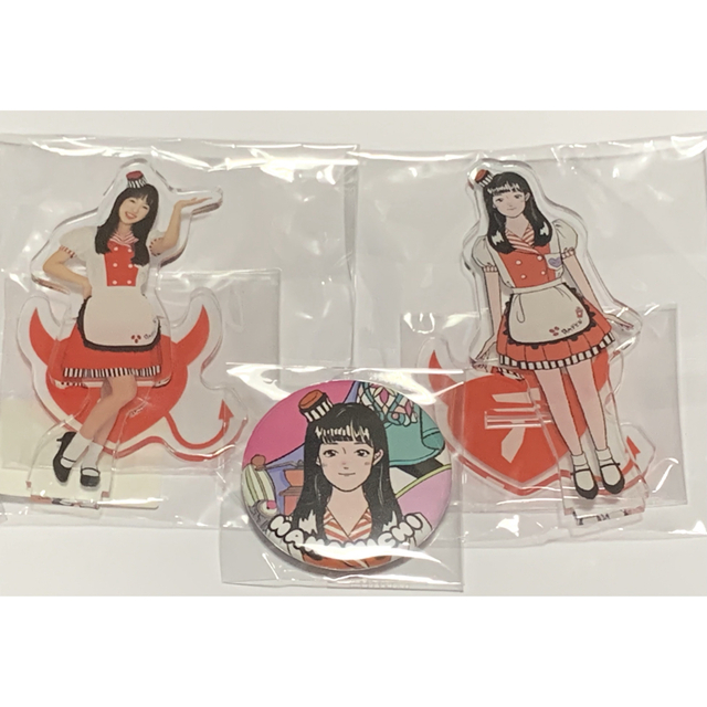 関内デビル 桜木心菜 アクリルスタンド&缶バッジ エビ中 私立恵比寿中学 エンタメ/ホビーのタレントグッズ(アイドルグッズ)の商品写真