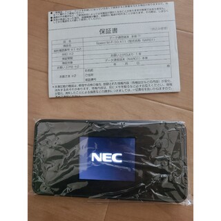 NEC - NEC Speed Wi-Fi 5G X11  モバイルWi-Fi  ルーター