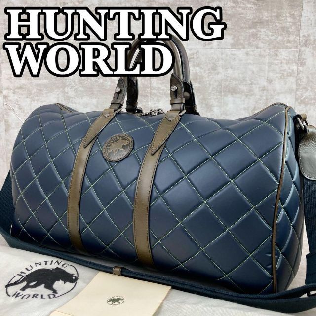 HUNTING WORLD/ハンティングワールド】未使用 グレー ハンドバッグ HUNTING WORLD/ハンティングワールド】未使用 グレー ハンドバッグ