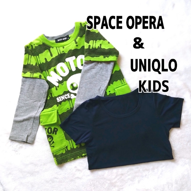 UNIQLO(ユニクロ)の子供服　2点セット / 120cm ヒートテック キッズ/ベビー/マタニティのキッズ服男の子用(90cm~)(Tシャツ/カットソー)の商品写真