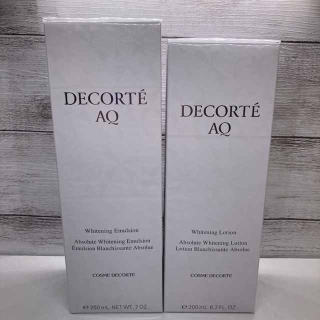 COSME DECORTE(コスメデコルテ)のコスメデコルテ AQ ホワイトニング  乳液&化粧水　200ml コスメ/美容のスキンケア/基礎化粧品(乳液/ミルク)の商品写真