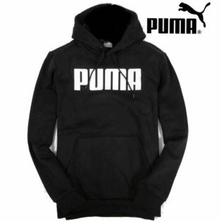 プーマ(PUMA)の【PUMA / プーマ】裏フリース スウェット パーカー（メンズL相当ブラック）(パーカー)