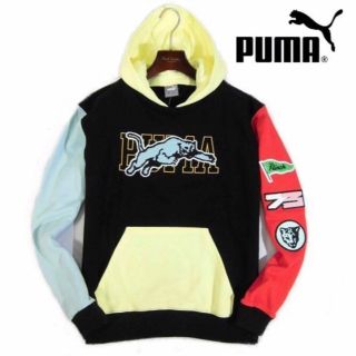 プーマ(PUMA)の【PUMA / プーマ】裏フリース スウェット パーカー（メンズM相当配色切替）(パーカー)