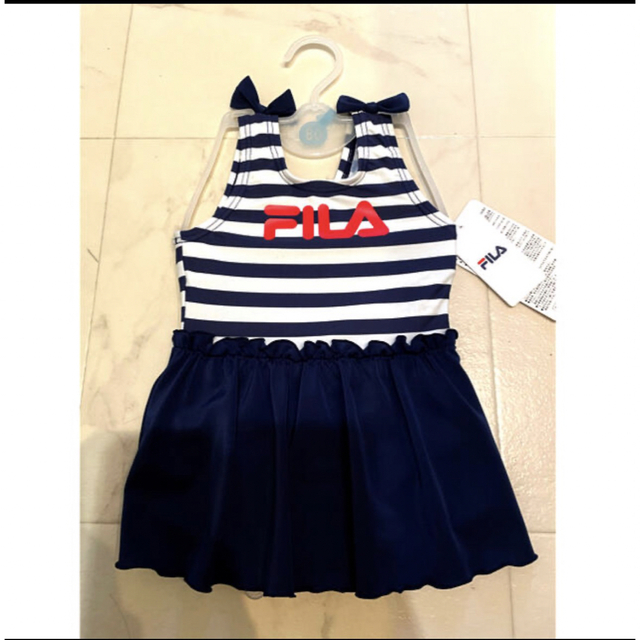 FILA(フィラ)のFILA  ワンピース水着 女の子 80cm キッズ/ベビー/マタニティのベビー服(~85cm)(水着)の商品写真