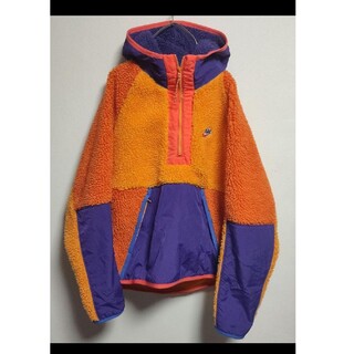 ナイキ(NIKE)のナイキ ボアジャケット ボアフリース オレンジ 紫色 ゆめまる着用 Sサイズ(その他)