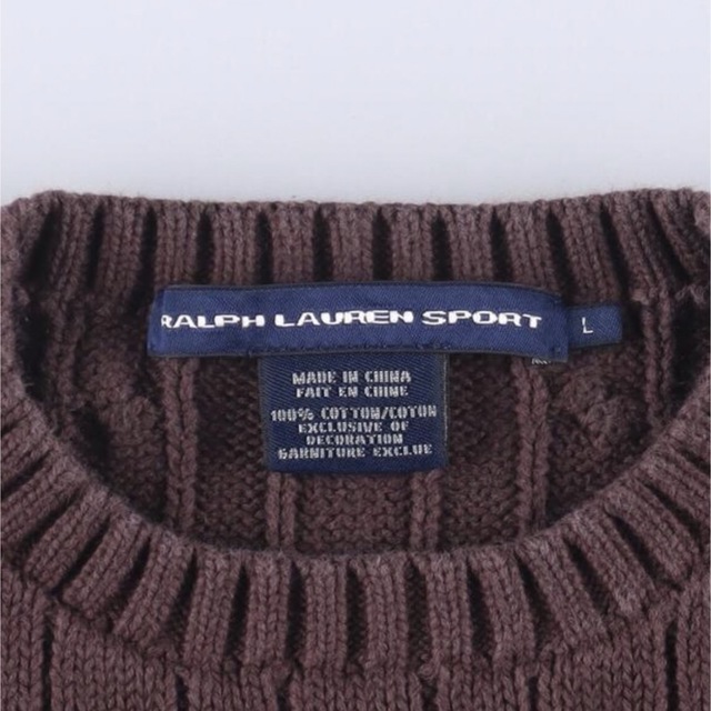 Ralph Lauren(ラルフローレン)のラルフローレン コットンニットセーター レディースM レディースのトップス(ニット/セーター)の商品写真