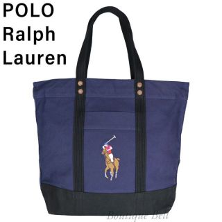 ポロラルフローレン(POLO RALPH LAUREN)の【ポロラルフローレン】ビッグポニー キャンバス トートバッグ(トートバッグ)