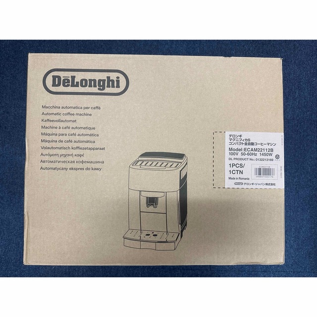 DeLonghi(デロンギ)の【新品・未開封】デロンギ マグニフィカS ECAM22112B 送料無料 スマホ/家電/カメラの調理家電(エスプレッソマシン)の商品写真