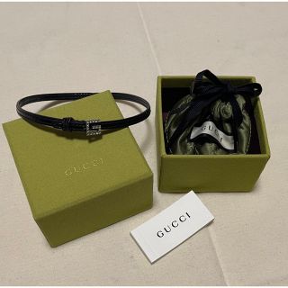 グッチ(Gucci)の##様専用　　　GUCCI スクエアGレザーチョーカー ブレスレット(ネックレス)