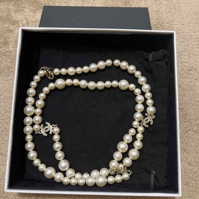 最大12%OFFクーポン CHANEL パールネックレス CHANEL - ネックレス