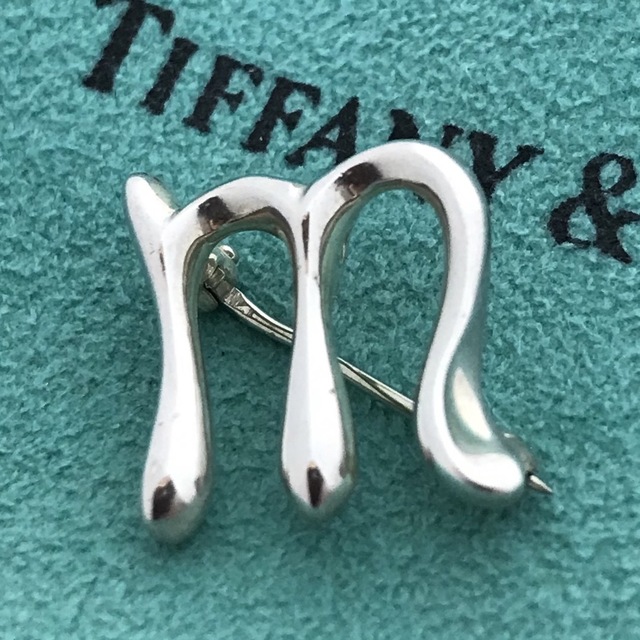 Tiffany イニシャルmブローチ希少ネックレス