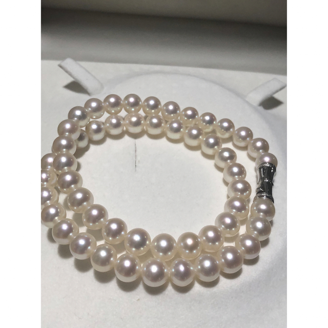 美品】タサキ アコヤ パール ネックレス シルバー【11597】 - www