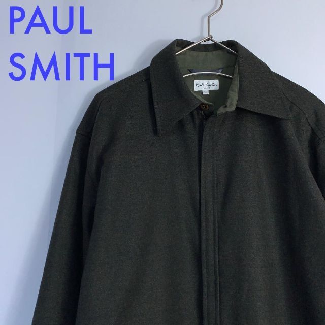 美品 PAUL SMITH ポールスミス シャツジャケット ジップブルゾン L お ...