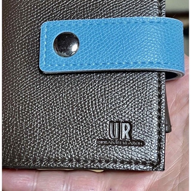 URBAN RESEARCH(アーバンリサーチ)のアーバンリサーチの財布　茶色×ブルー　未使用品 メンズのファッション小物(折り財布)の商品写真