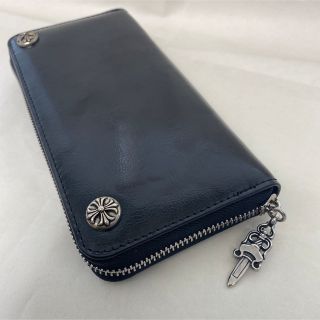 ハンドメイド クロス財布 メンズ 長財布 牛革 小銭入れ 革財布 ダガーチャーム(長財布)