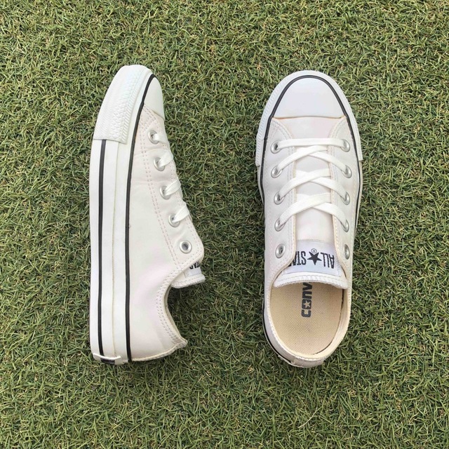 CONVERSE(コンバース)の美品22.5 converse コンバース レザー オールスターHT887 レディースの靴/シューズ(スニーカー)の商品写真