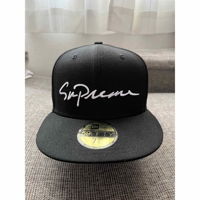 Supreme Classic Script New Era 黒7 1/4-