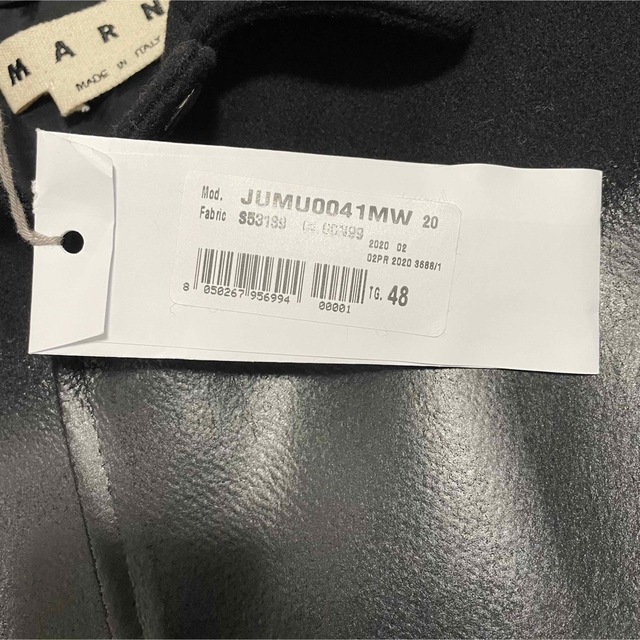 【美品】20aw MARNIレザー切替ウールジャケット 48