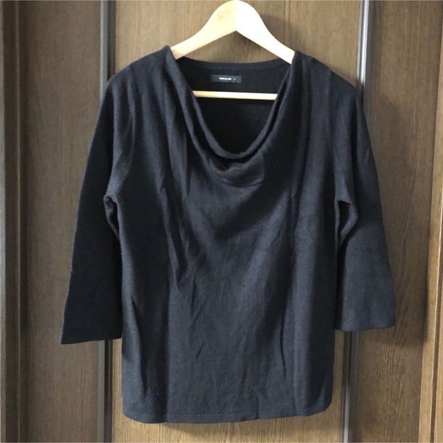 COMME CA ISM(コムサイズム)のコムサイズム　七分袖セーター　同生地ストール付 レディースのトップス(ニット/セーター)の商品写真