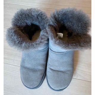 アグ(UGG)のUGGアグムートンブーツ レディース靴　グレー23(ブーツ)