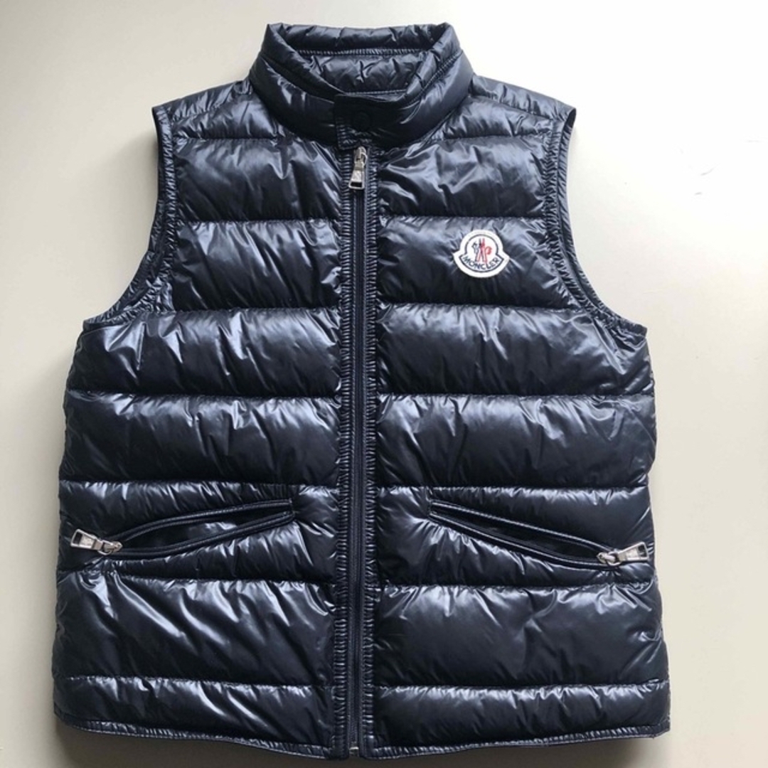 MONCLER ダウンベストLONGUE SAISON 黒 110〜120ジャケット/上着