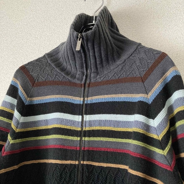 MISSONI(ミッソーニ)の【SPORT MISSONI】ドライバーズニット セーター イタリア製 ボーダー メンズのトップス(ニット/セーター)の商品写真