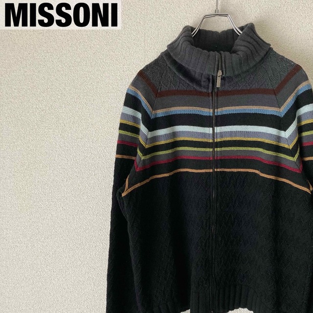 【SPORT MISSONI】ドライバーズニット セーター イタリア製 ボーダー