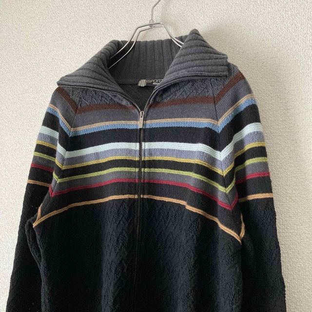 MISSONI(ミッソーニ)の【SPORT MISSONI】ドライバーズニット セーター イタリア製 ボーダー メンズのトップス(ニット/セーター)の商品写真