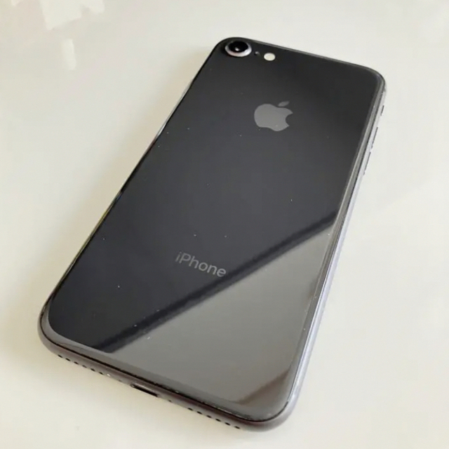 iPhone 8 Space Gray 64GB SIMフリー 美品 黒スマホ/家電/カメラ