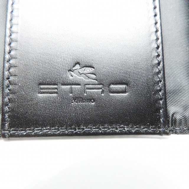 ETRO(エトロ)のエトロ キーケース美品  - 黒 ジャガード レディースのファッション小物(キーケース)の商品写真