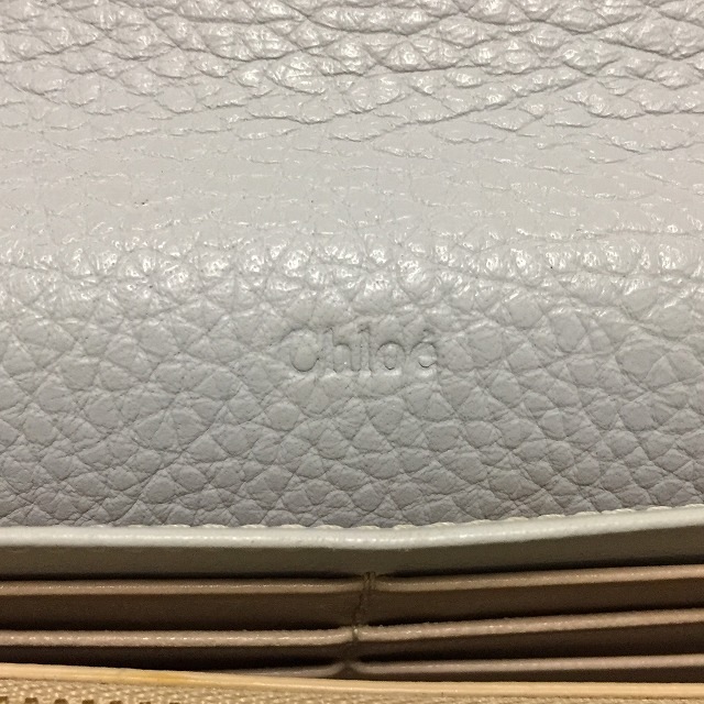 Chloe(クロエ)のChloe(クロエ) 長財布 ブルーグレー レザー レディースのファッション小物(財布)の商品写真