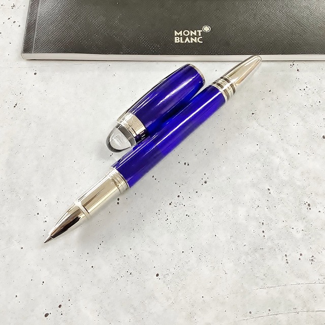 美品 モンブラン ボールペン スターウォーカー クールブルー montblanc