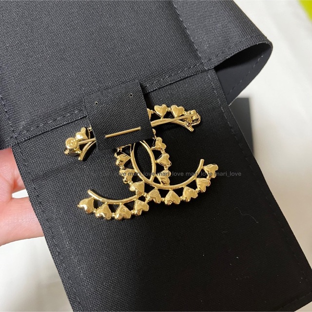 CHANEL シャネル ハートデザイン CCロゴブローチ | www.innoveering.net