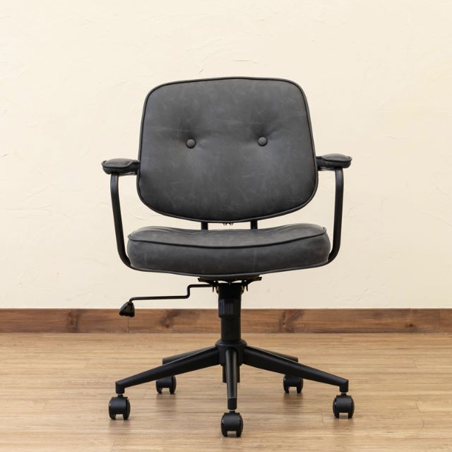 Morgan　オフィスチェア　BK　台数限定特価　高級感(N) インテリア/住まい/日用品の椅子/チェア(その他)の商品写真