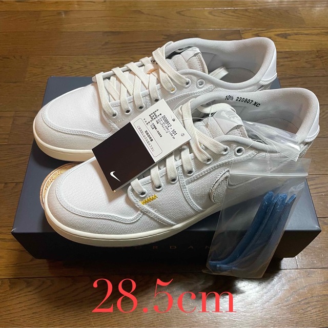 NIKE(ナイキ)の28.5cm ユニオン ナイキ エアジョーダン1 ロー KO ホワイトキャンバス メンズの靴/シューズ(スニーカー)の商品写真