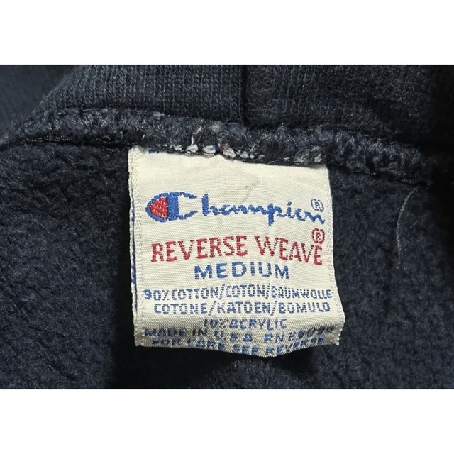 USA製 90s チャンピオン Champion リバースウィーブ パーカー 紺 | www