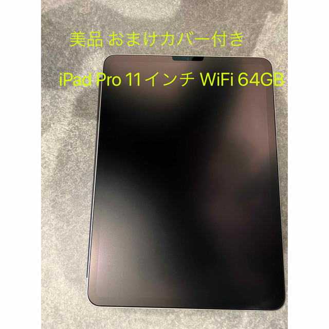 超爆安 Apple 【美品・おまけ有】iPad Pro 11 第1世代 WiFi 64GB シルバー タブレット