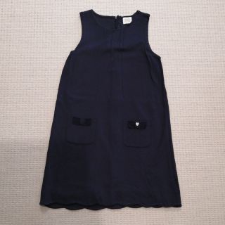 アルマーニ ジュニア(ARMANI JUNIOR)のARMANI　JUNIOR　紺　ワンピース　ジャンパースカート(ワンピース)