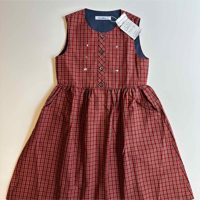 familiar(ファミリア)のファミリア　ワンピース　130 新品未使用 キッズ/ベビー/マタニティのキッズ服女の子用(90cm~)(ワンピース)の商品写真