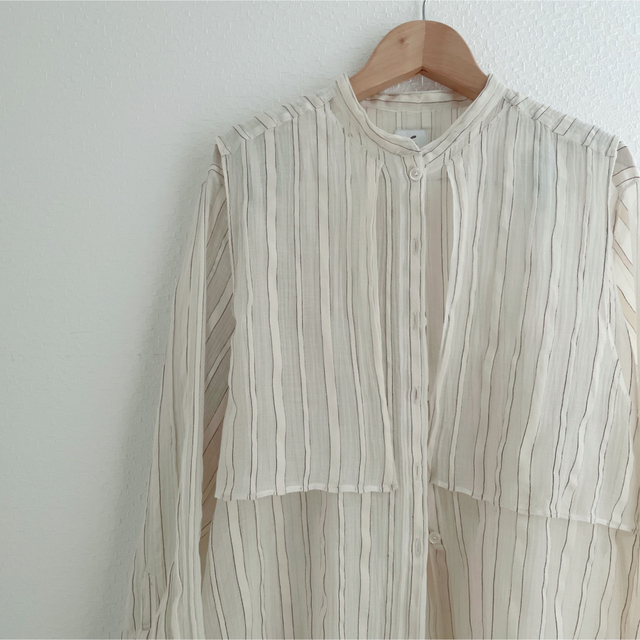 6 ROKU SUKE STRIPE SHIRT シアーシャツ オケージョン