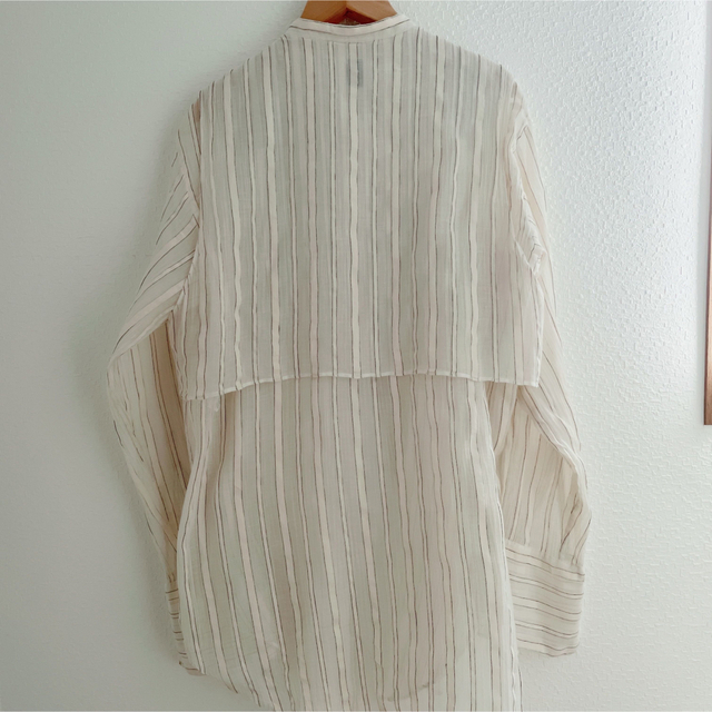 6 ROKU SUKE STRIPE SHIRT シアーシャツ オケージョン